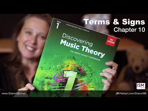 New ABRSM Music Theory Grade 1 Chapter 10 TERMS AND SIGNS - with Sharon Bill