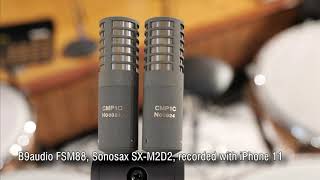 Video thumbnail for B9audio FSM88 Blumlein stereo, Sonosax SX-M2D2 microphone USB pre by 9s.recording