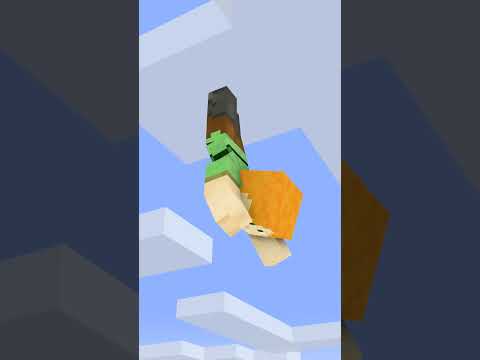 Minecraft Alex Girl Falling - minecraft animation #shorts