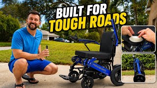 FORCEMECH NavigatorPro  - The Best All Terrain Electric Wheelchair - 400 lbs Capacity, Folds in 1s