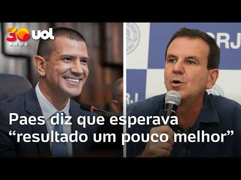 Eduardo Paes amarga segunda posição para 2º turno contra Ruas: ‘Esperava resultado um pouco melhor’