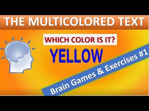 Brain Games & Exercises #1: The Multicolored Text |Exercises to Make Smarter & Improve Attention
