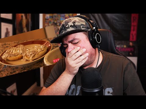 Daz beobachtet, wie Geizhals seinen Gästen Katzenfutter gibt