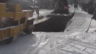 Укладка асфальта в зимний период Нарезка приколов