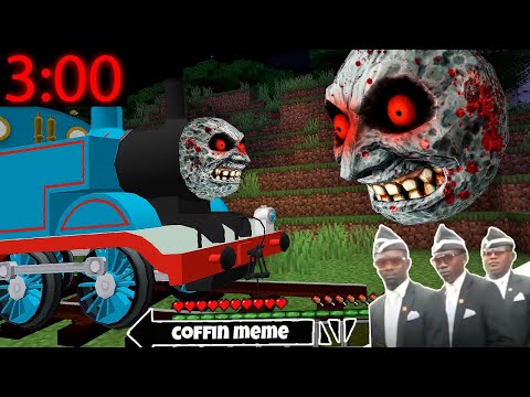Thomas MOON.EXE vs SCARY MOON.EXE in Minecraft - Coffin Meme