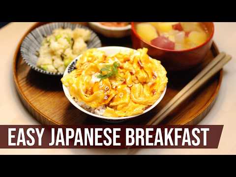Fluffy Egg Bowl, Sweet Potato Miso Soup + 2 Sides | Weekend Japanese Breakfast