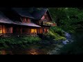 Beautiful Mountain River Flowing Sound. Forest River, Relaxing Nature Sounds/ Sleep/ Relax 10 hours