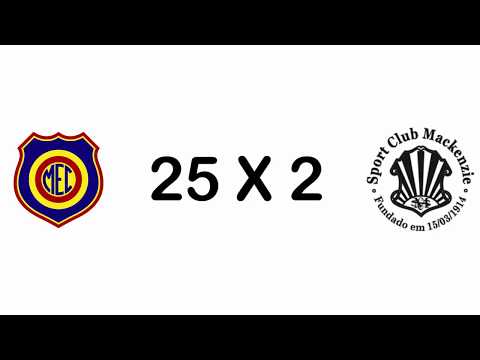GOLS ESTADUAL SUB 19 - MEC 25 X 2 MACKENZIE 22/11/2017