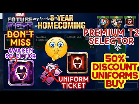 part 2👉😁8 year anniversary event 50% discount uniform buy In Marvel future fight Mr GAMER VINES yo