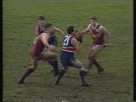 Round 16 Western/Footscray Bulldogs VS Brisbane Bears Nigel Lappin Shaun Hart