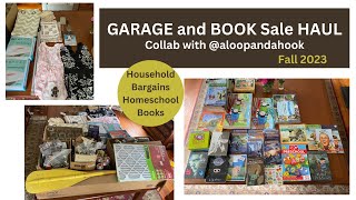 Garage Sale / Book Sale HAUL collab with @ALoopandAHook
