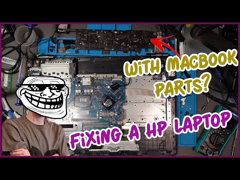 I Fixed A Liquid Damage Laptop Using Parts From A Macbook... HP EliteBook No Power Repair