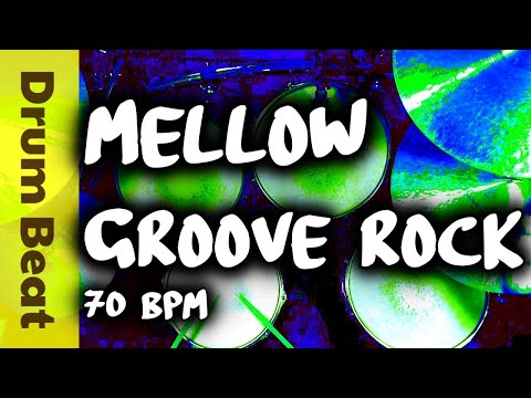 Mellow AM Radio Groove Rock Drum Track @ 70 BPM