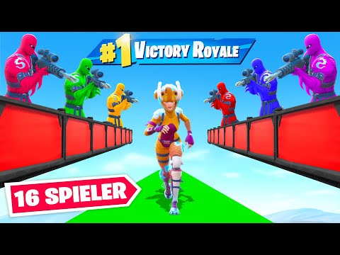 16 Spieler SNIPER vs RUNNER in Fortnite!