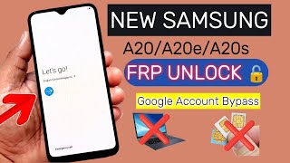 All Samsung A20/A20s/A20e FRP BYPASS || Google Account Unlock || Without PC 2024 Method