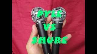 Video thumbnail for Pyle PDmic58 vs Shure SM58 by JEFF JAMES