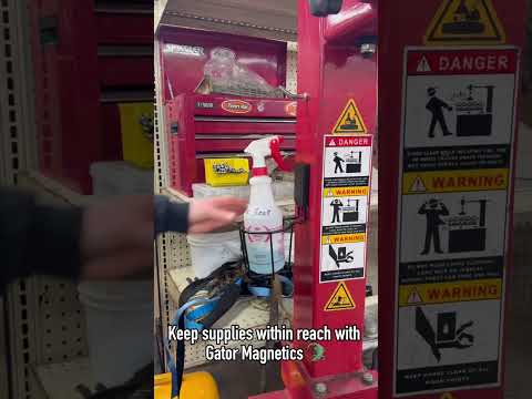 Video: Gator Magnetics Shop Organization for Spray Bottles on Steel Lift Posts video thumbnail