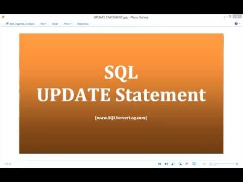 22 Sql Update Statement Learn Sql From Www Sqlserverlog Com Hd