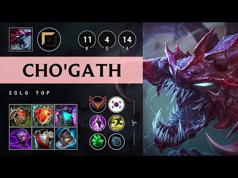 Cho'Gath Top vs Yasuo - KR Grandmaster Patch 25.15
