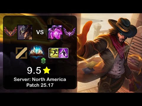 Twisted Fate Mid vs Vel'Koz - NA GrandMaster - Patch 25.17
