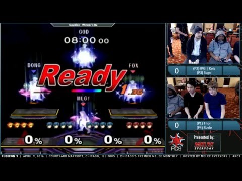 Rubicon 9 - IPG | Kels & Sago vs. Thor & Sizzle - SSBM - Doubles WR2