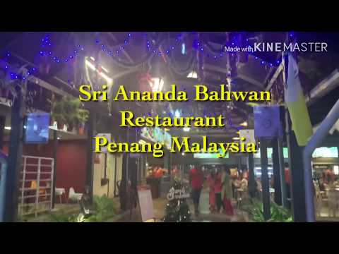Arroz de folha de bananeira no SRI ANANDA BAHWAN em Penang