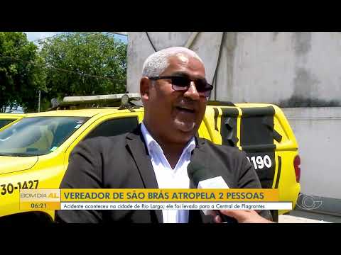 Vereador de São Brás atropela duas pessoas na Avenida Durval de Góes Monteiro - 12/01/2026