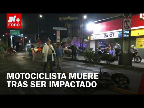 Muere motociclista al ser impactado en col. Buenavista, CDMX