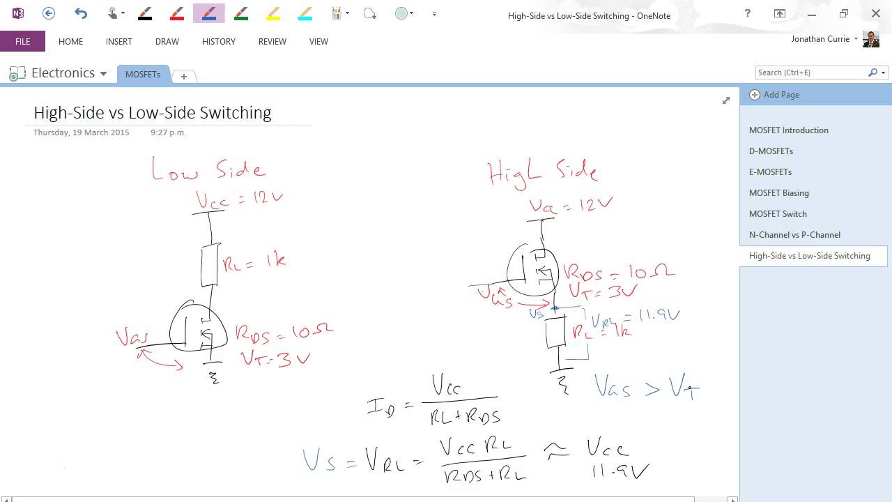 MOSFETs: High-Side vs Low-Side Switching