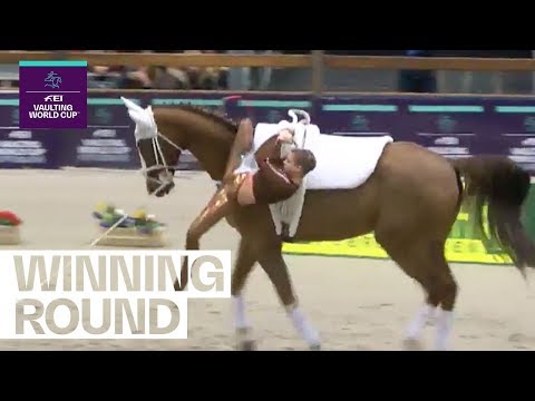 Nadja Büttiker and Jannik Heiland win in Offenburg! | FEI Vaulting World Cup™