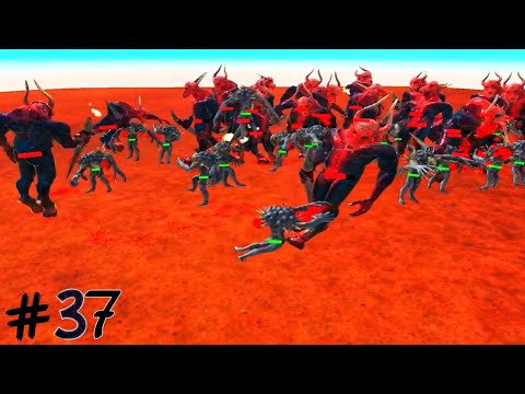 20 scourge vs 20 giant kozarog | who will win | animal revolt battle simulator #37