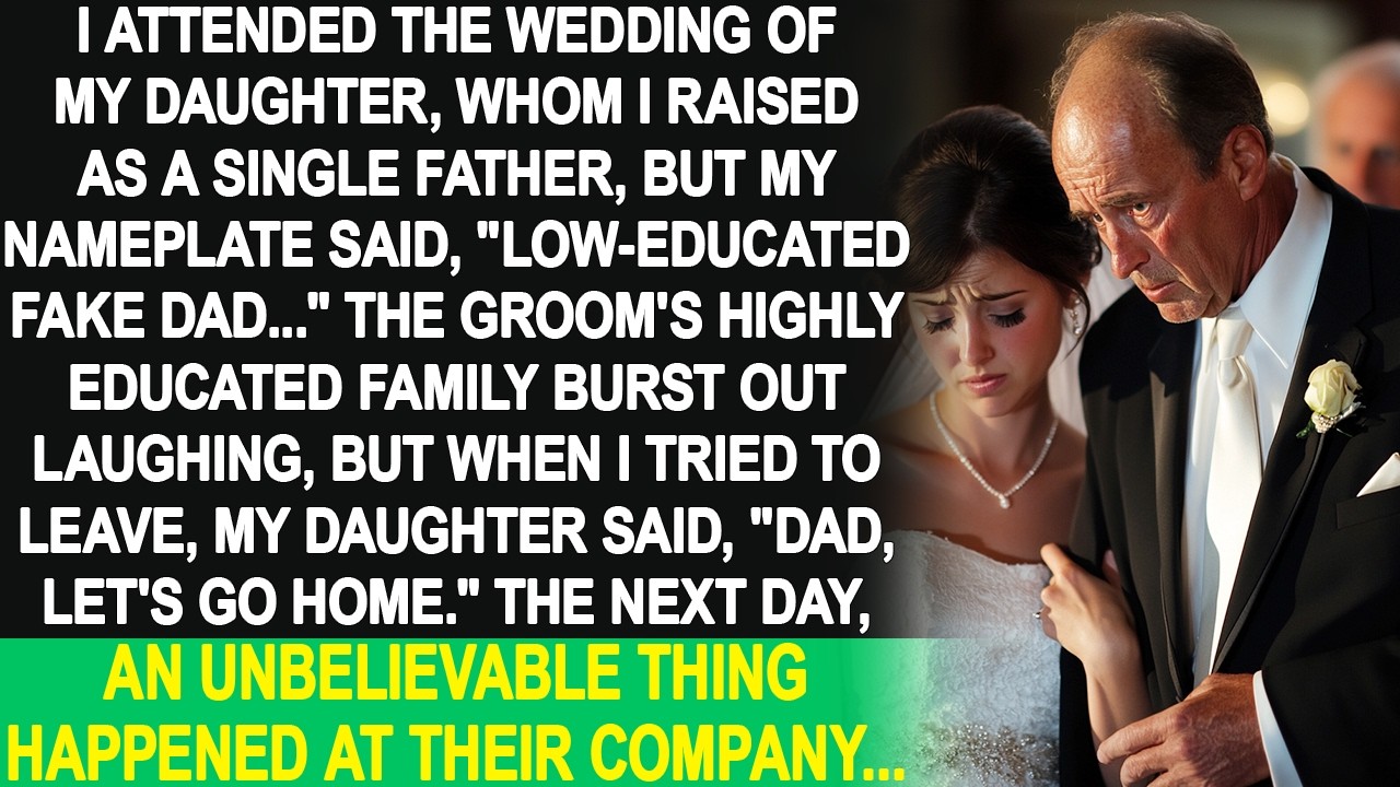 I was called low-educated by the groom's family at my daughter's wedding. She did the unthinkable.