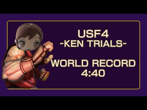 USF4 Ken Trials Speedrun WR - 4:40