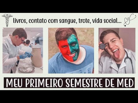 tudo sobre meu PRIMEIRO período de MEDICINA