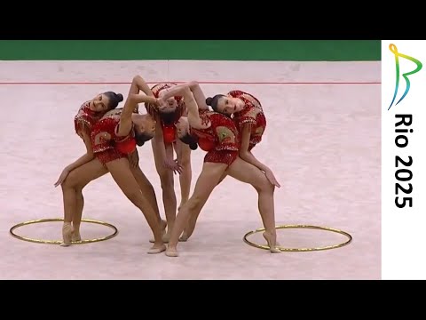 Brazil Group 🥈 3 Balls 2 Hoops All Around Final (27.850) 2025 Rio Rhythmic Gymnastics World Champ