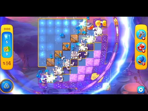 Fishdom level 9100 with a puzzle (с головоломкой)