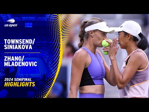 Townsend/Siniakova vs. Zhang/Mladenovic Highlights | 2024 US Open Semifinal