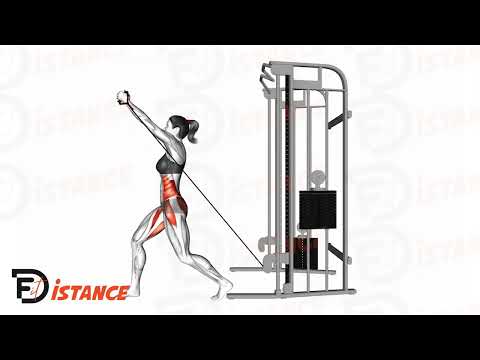 Exercice Cable Woodchop inversé