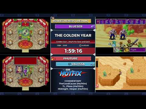 GDQ Hotfix presents Golden Sun Anniversary Race