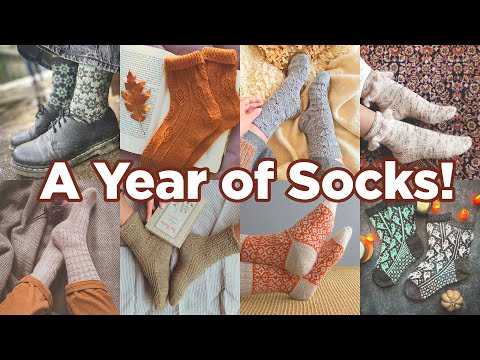 12 Sock Knitting Patterns to Knit Every Month of the Year!
