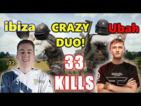 Team Liquid ibiza & Faze Ubah - 33 KILLS - M416+Mini14 - CRAZY DUO! - PUBG