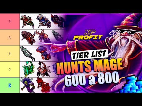 BEST HUNTS FOR MAGICIANS BETWEEN 600 AND 800 (TIERLIST) XP AND PROFIT IN TIBIA