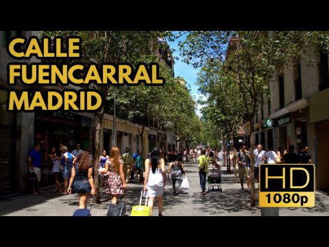 Walking Through Calle Fuencarral In Madrid! Popular Spanish Street! HD FULL Walk! 🇪🇦
