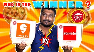 Swiggy vs Zomato | Who is Fast | Pizza Hut | Food Delivery App | Saapattu Piriyan | Video Shop