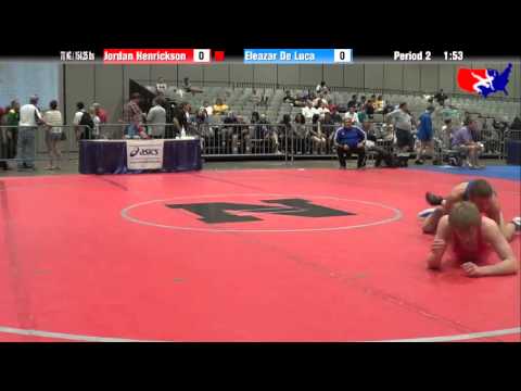 Jordan Henrickson vs. Eleazar De Luca at 2013 Junior Nationals - FILA - FS