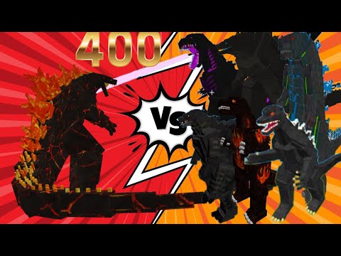 Burning Godzilla vs other Godzilla (400 subs Special) ￼