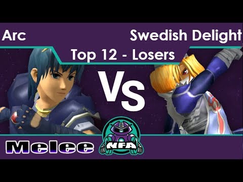 NFA 2 - FX | Arc (Marth) vs Swedish Delight (Sheik) Top 12 - Losers - Melee