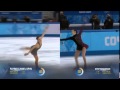 2014OG Yuna Kim & Adelina Sotnikova free skate routines side by side