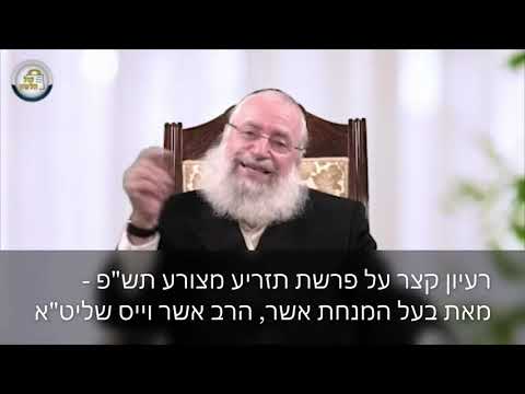 רעיון קצר לפרשת תזריע מצורע תש"פ מהמנחת אשר, הרב אשר וייס שליט''א