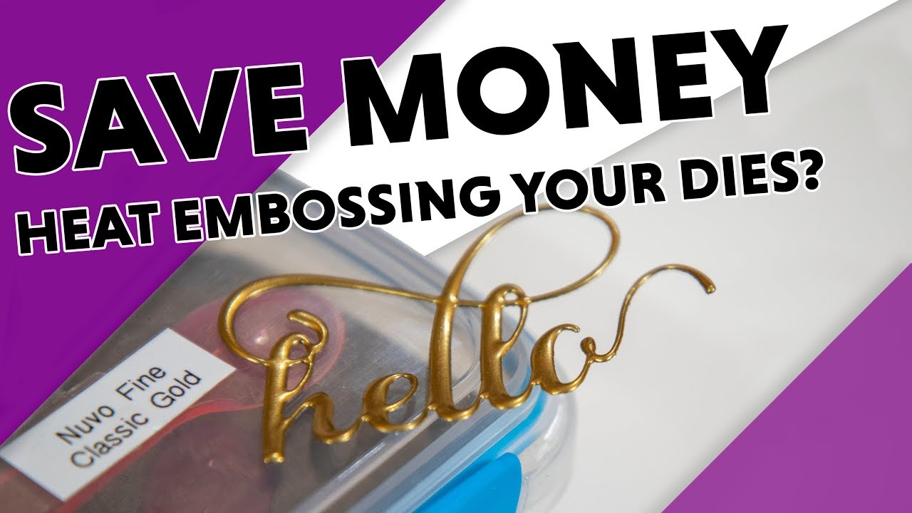 2 Minute Money Saving Tip - Create Faux Metal Embellishments with Heat Embossing